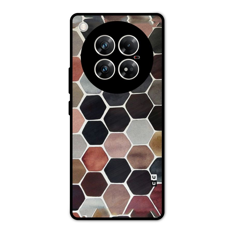 Elite Pastel Hexagons Metal Back Case for Infinix Zero 40 5G