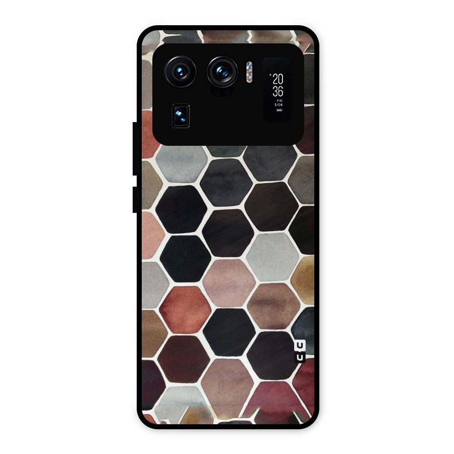 Elite Pastel Hexagons Metal Back Case for Mi 11 Ultra