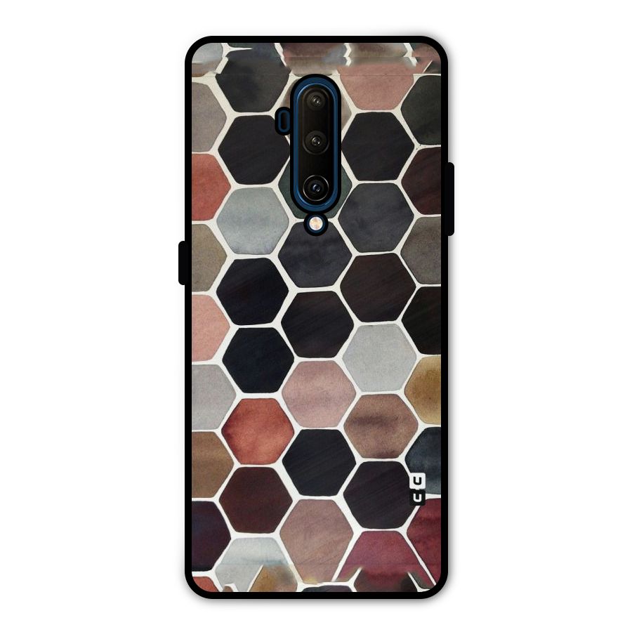 Elite Pastel Hexagons Metal Back Case for OnePlus 7T Pro