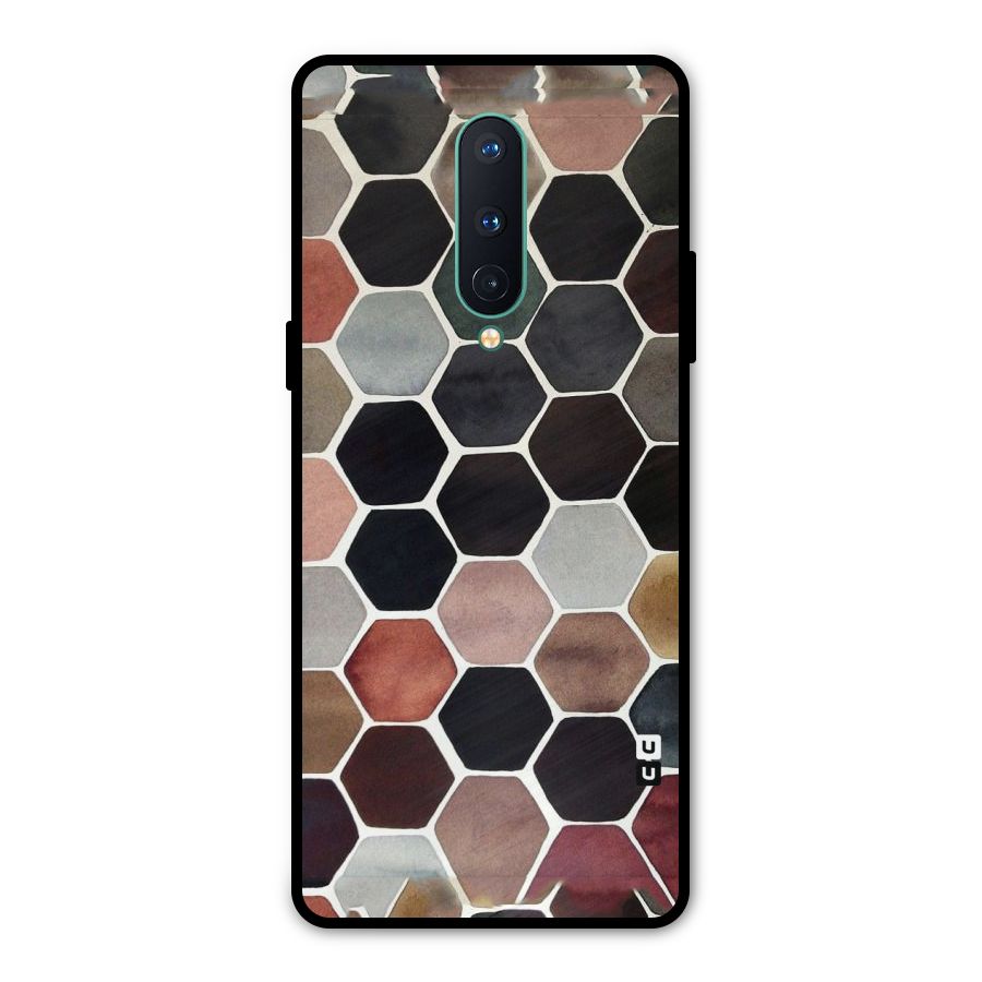 Elite Pastel Hexagons Metal Back Case for OnePlus 8