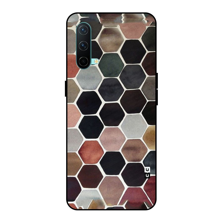 Elite Pastel Hexagons Metal Back Case for OnePlus Nord CE 5G