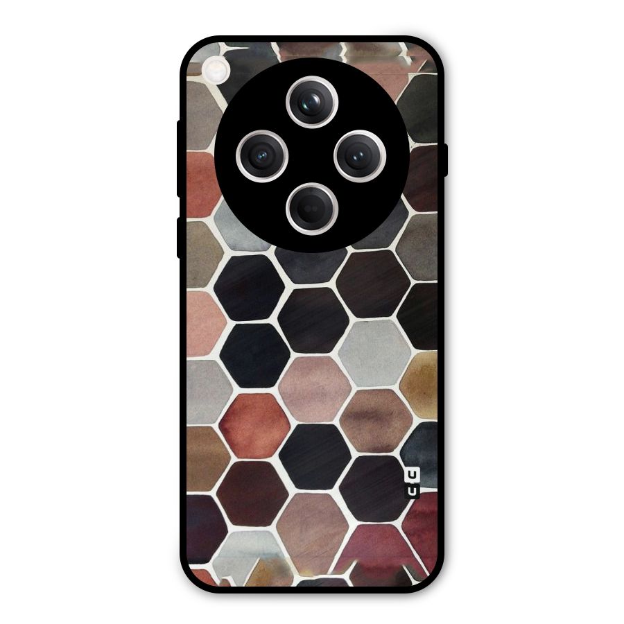 Elite Pastel Hexagons Metal Back Case for Oppo Find X8