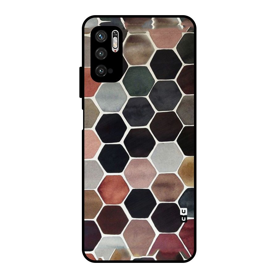 Elite Pastel Hexagons Metal Back Case for Poco M3 Pro 5G