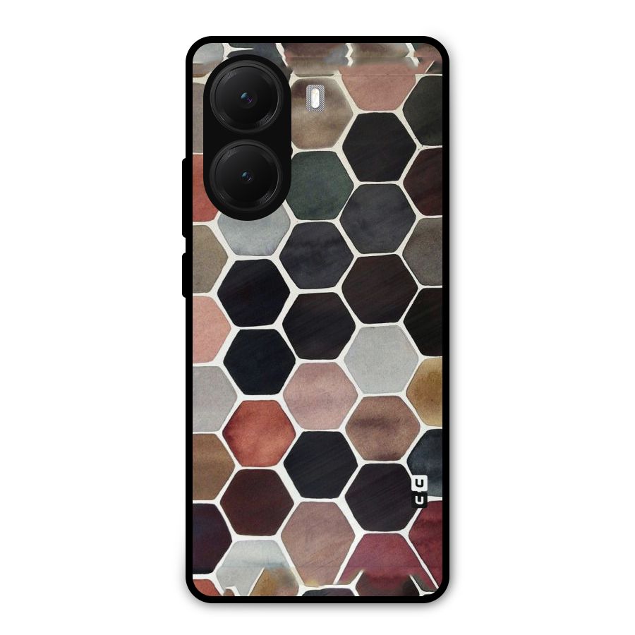 Elite Pastel Hexagons Metal Back Case for Poco X7 Pro