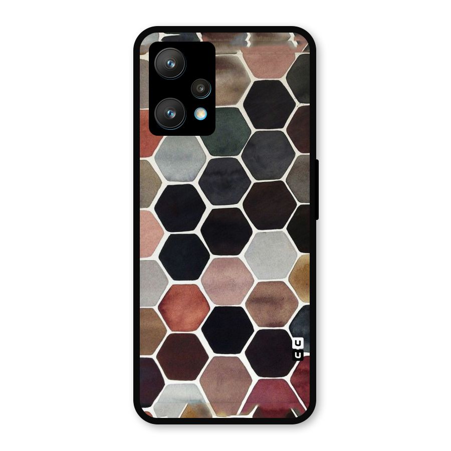 Elite Pastel Hexagons Metal Back Case for Realme 9 Pro Plus 5G
