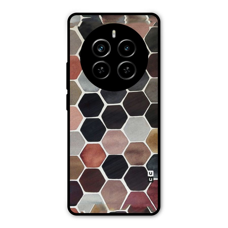 Elite Pastel Hexagons Metal Back Case for Realme P1 Pro