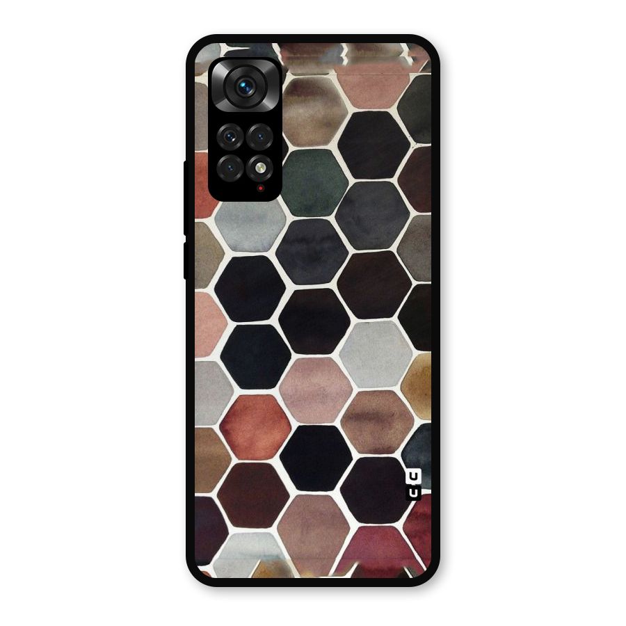 Elite Pastel Hexagons Metal Back Case for Redmi Note 11s