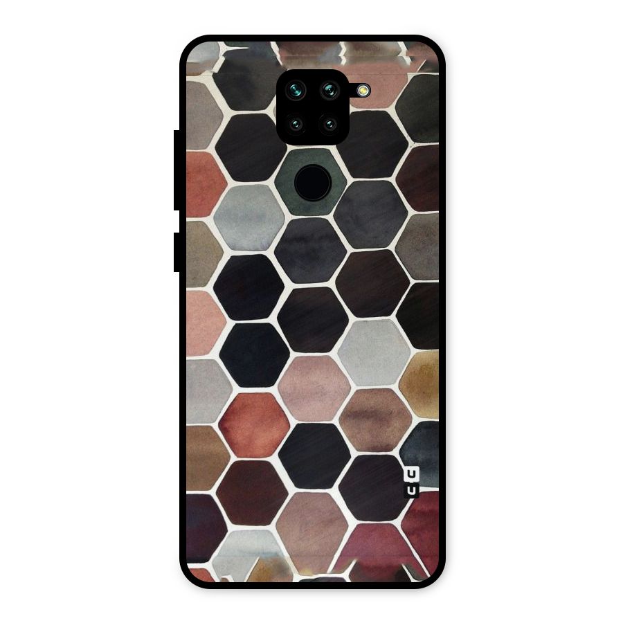 Elite Pastel Hexagons Metal Back Case for Redmi Note 9
