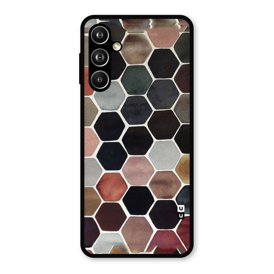 Elite Pastel Hexagons Metal Back Case for Samsung Galaxy M54