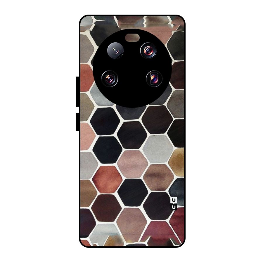Elite Pastel Hexagons Metal Back Case for Xiaomi 13 Ultra