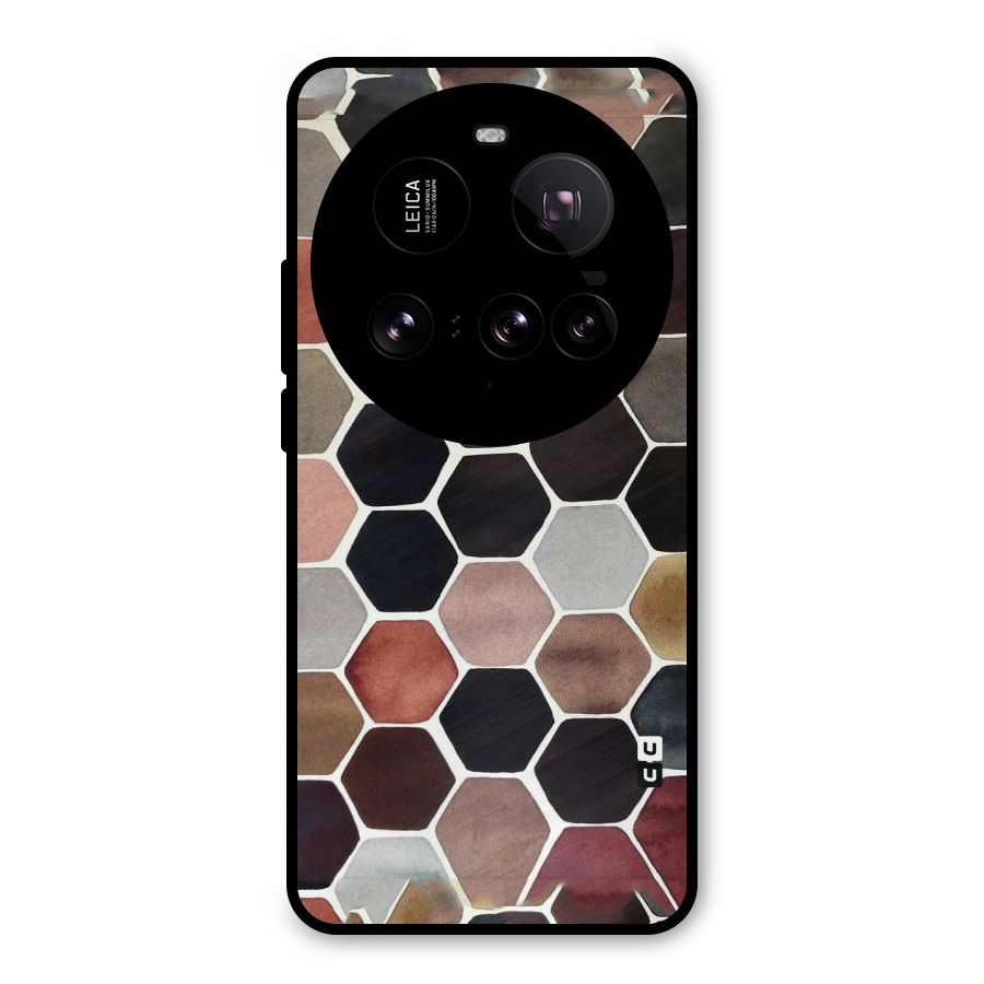 Elite Pastel Hexagons Metal Back Case for Xiaomi 15 Ultra
