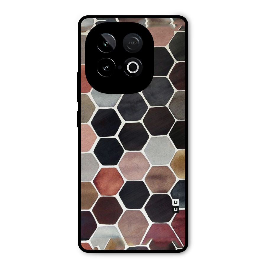 Elite Pastel Hexagons Metal Back Case for iQOO Neo 10