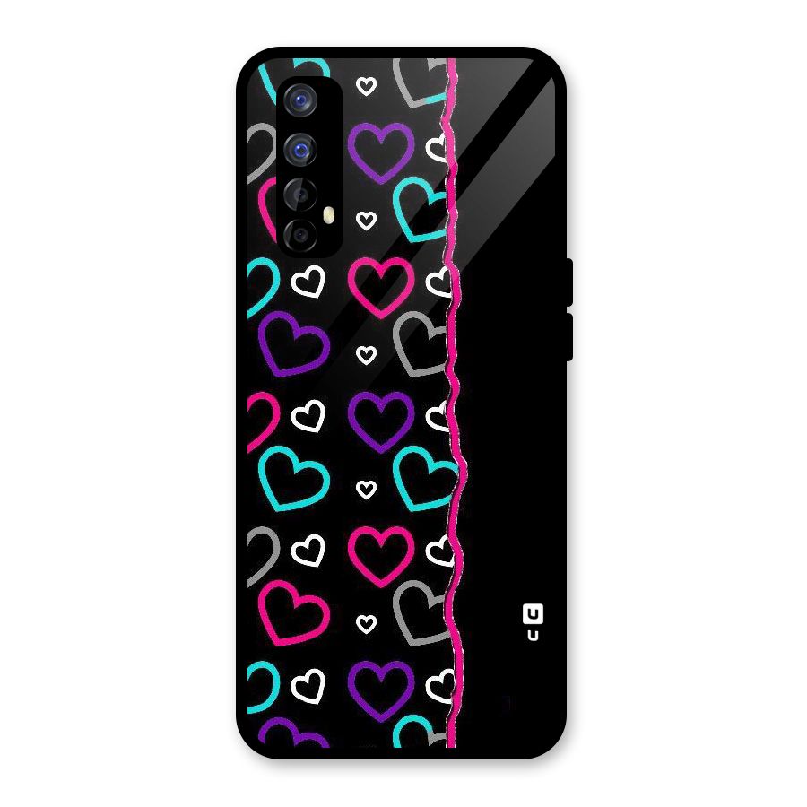 Empty Hearts Glass Back Case for Realme Narzo 20 Pro