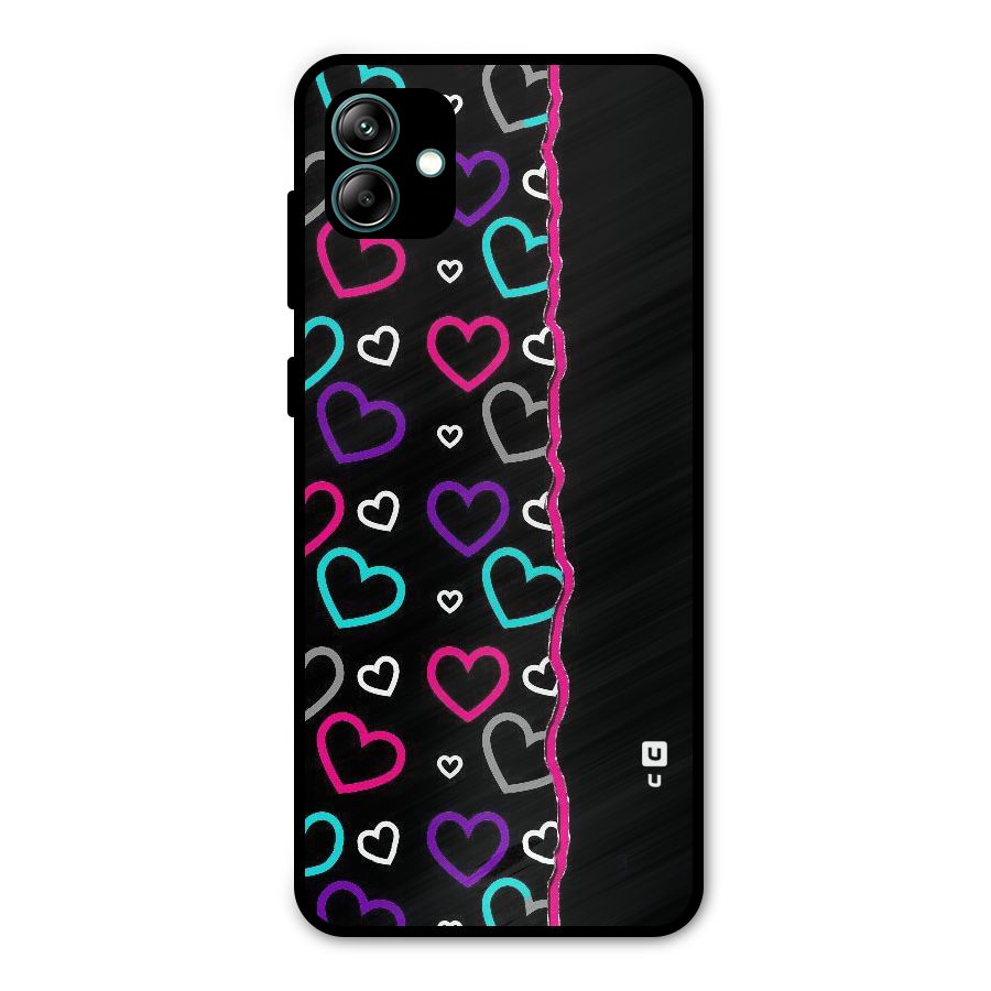Empty Hearts Metal Back Case for Galaxy A04