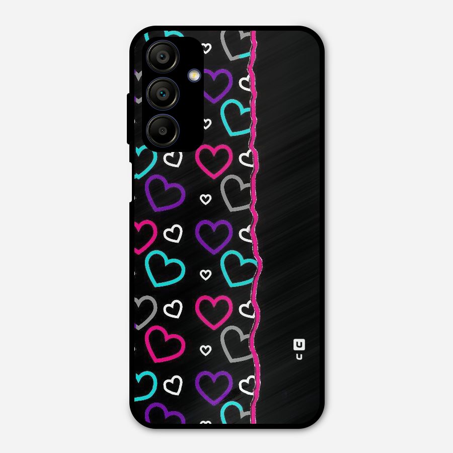 Empty Hearts Metal Back Case for Galaxy A15 5G