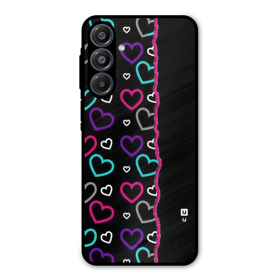 Empty Hearts Metal Back Case for Galaxy A16 5G