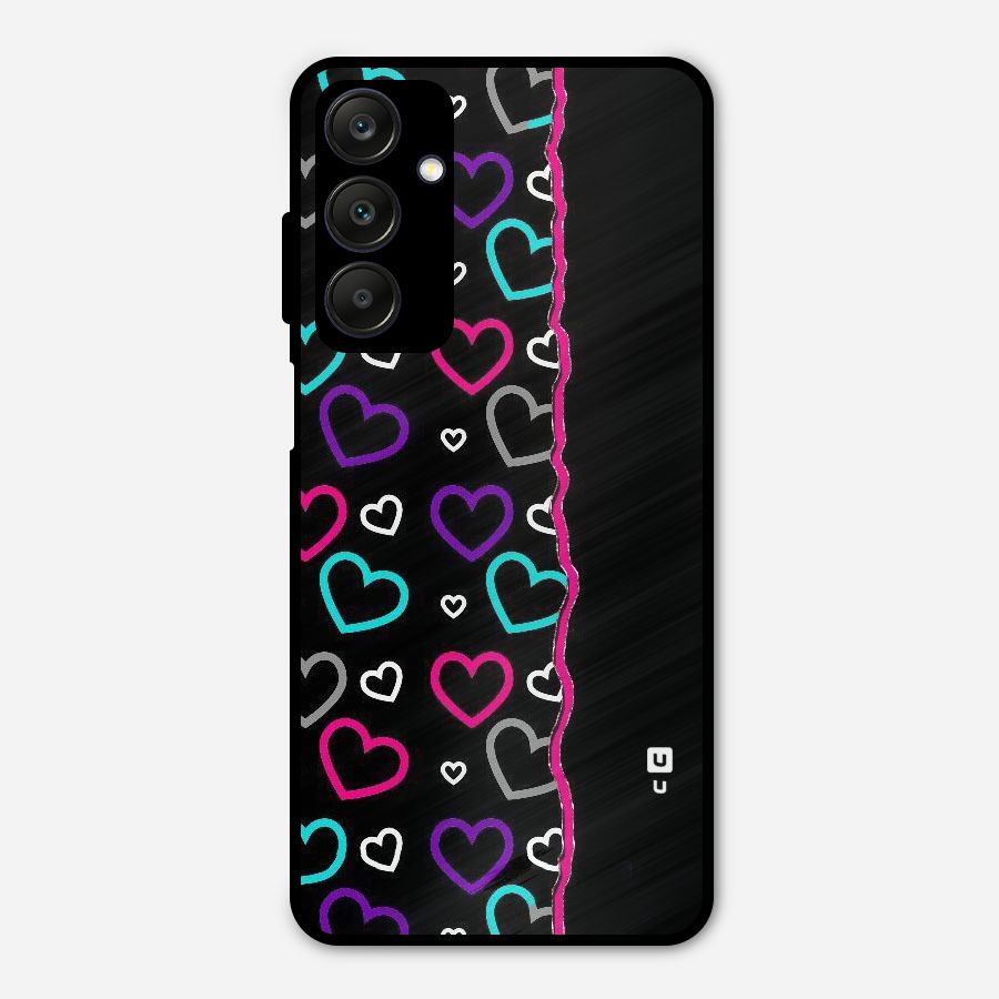 Empty Hearts Metal Back Case for Galaxy A25 5G