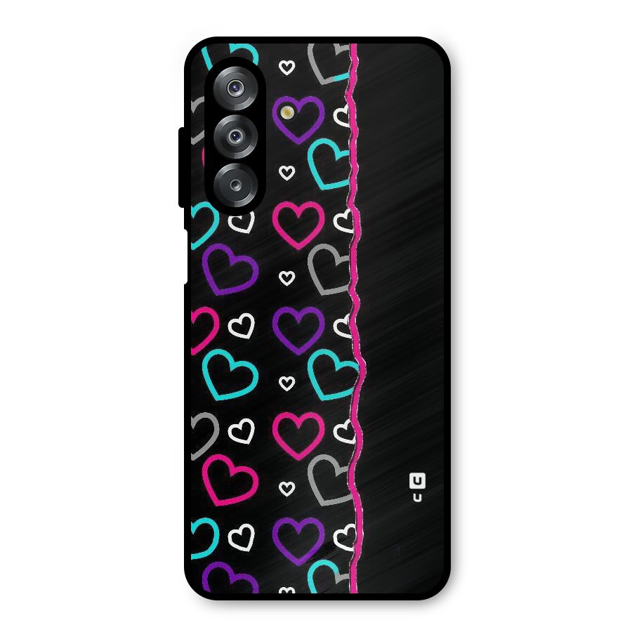 Empty Hearts Metal Back Case for Galaxy A26