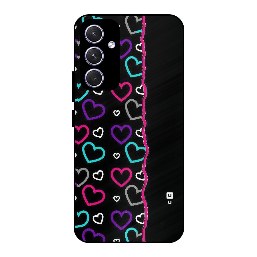 Empty Hearts Metal Back Case for Galaxy A54
