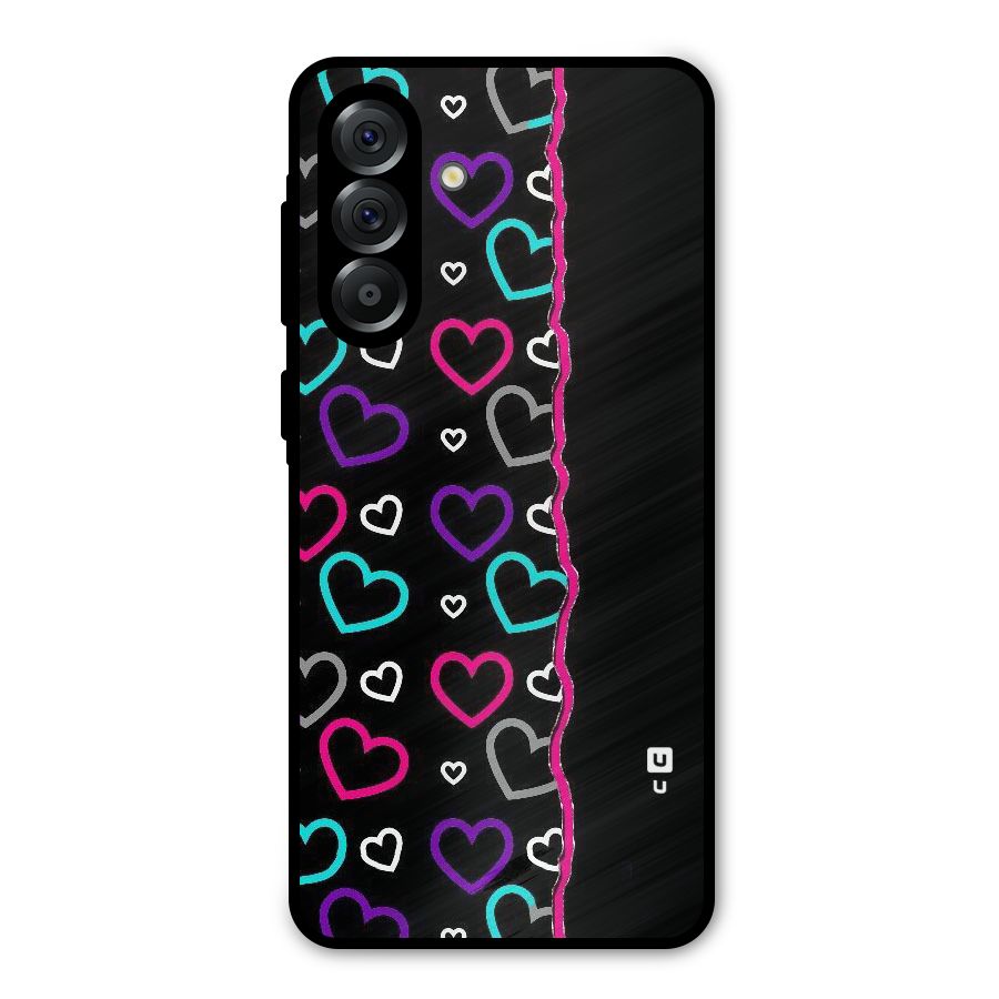 Empty Hearts Metal Back Case for Galaxy A56