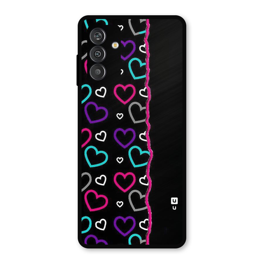 Empty Hearts Metal Back Case for Galaxy F13