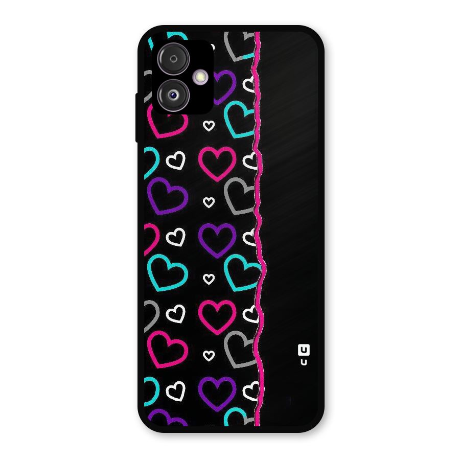 Empty Hearts Metal Back Case for Galaxy F14