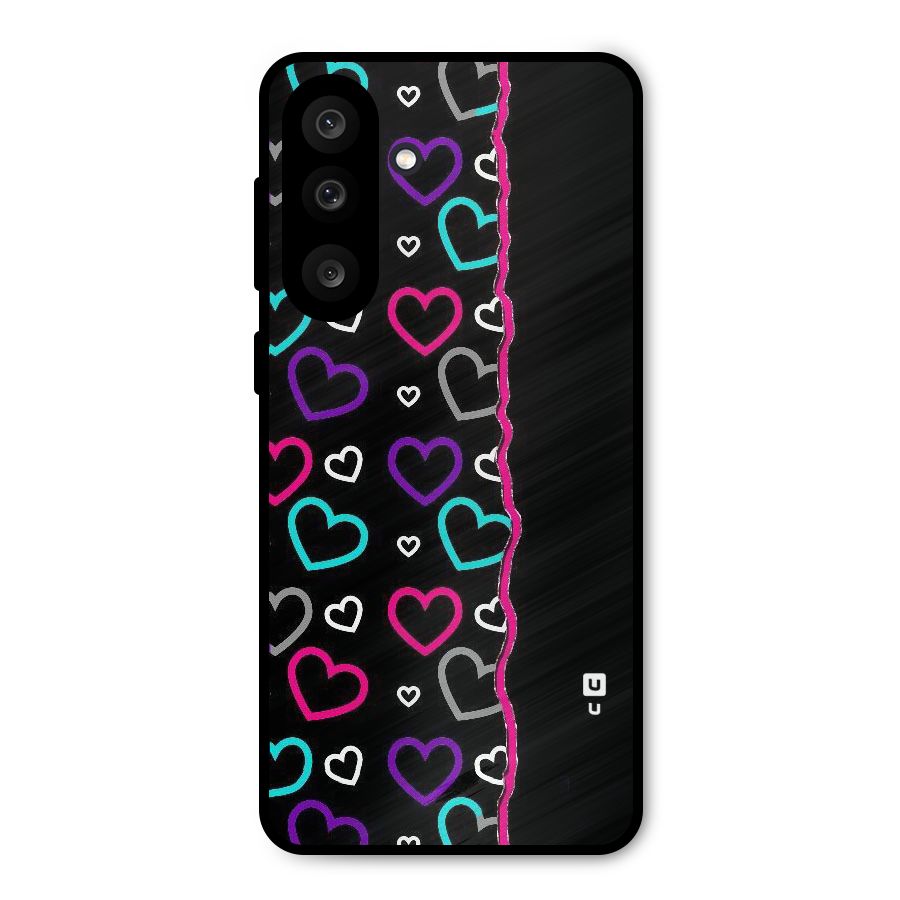 Empty Hearts Metal Back Case for Galaxy M56