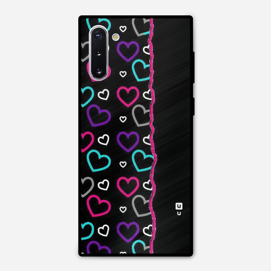 Empty Hearts Metal Back Case for Galaxy Note 10