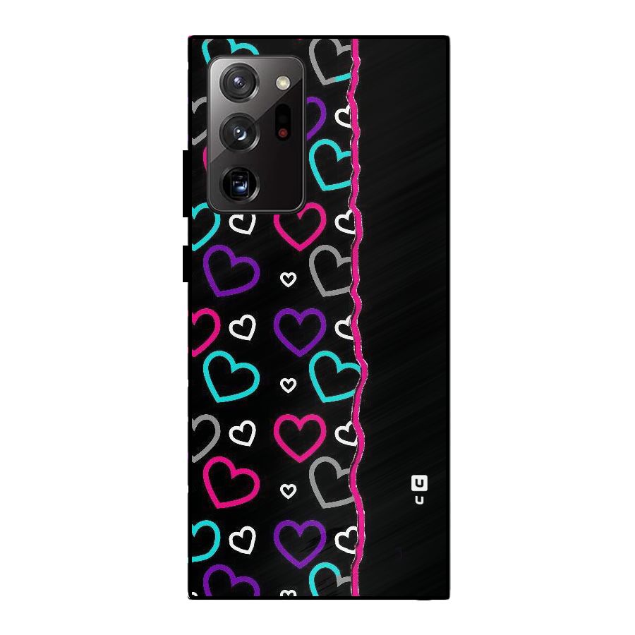 Empty Hearts Metal Back Case for Galaxy Note 20 Ultra