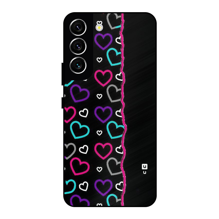 Empty Hearts Metal Back Case for Galaxy S22 5G
