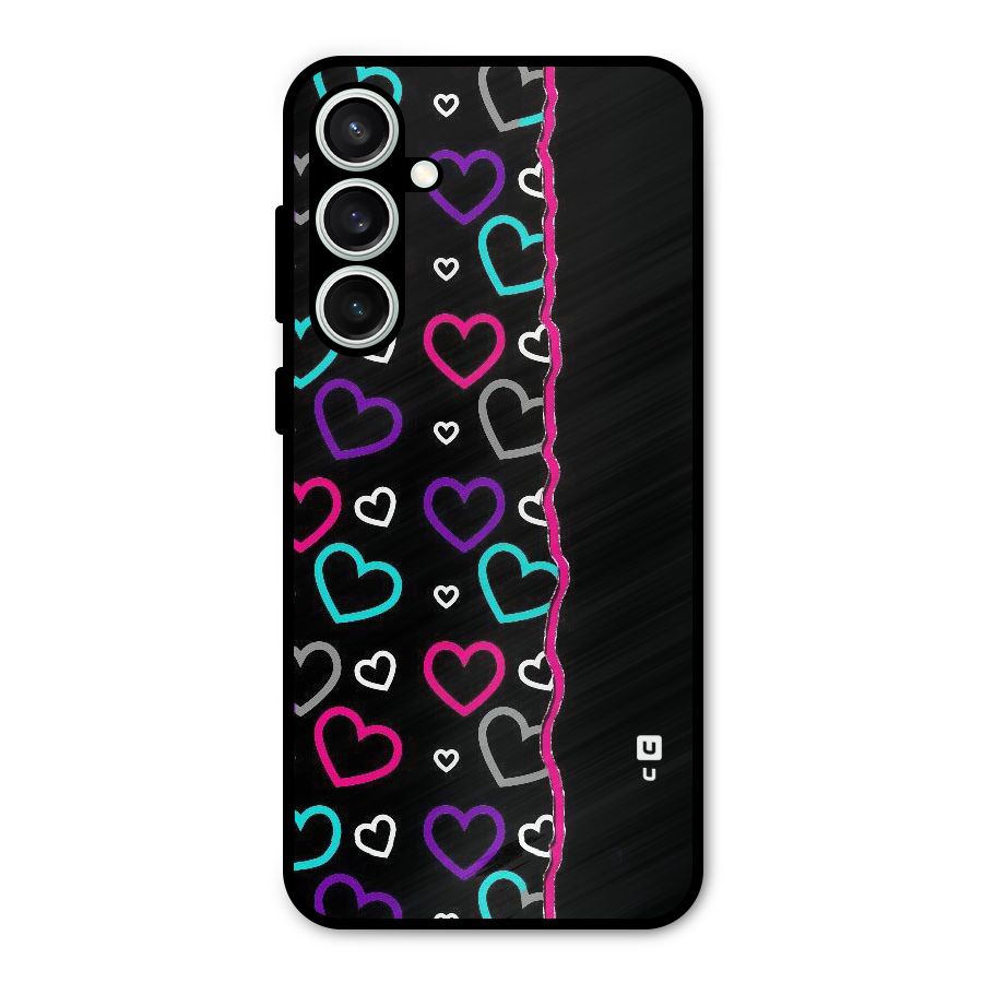 Empty Hearts Metal Back Case for Galaxy S23 FE