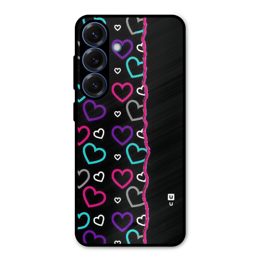 Empty Hearts Metal Back Case for Galaxy S25