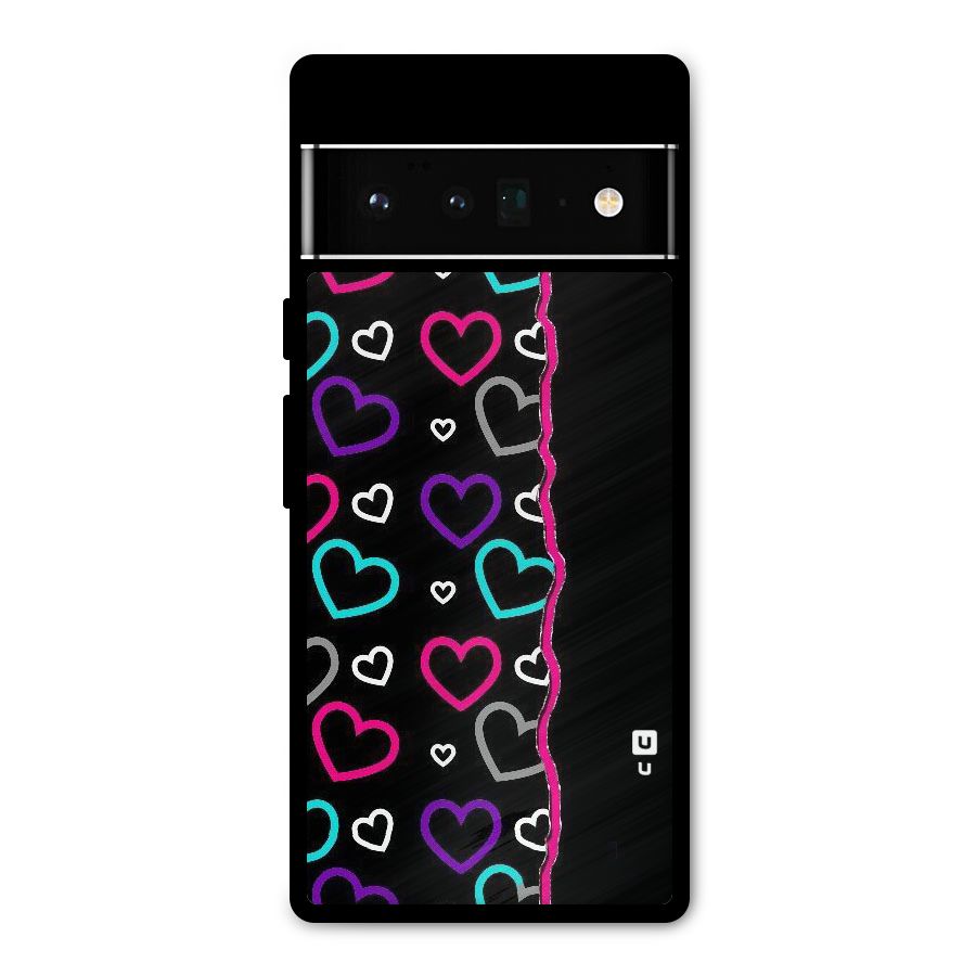 Empty Hearts Metal Back Case for Google Pixel 6 Pro