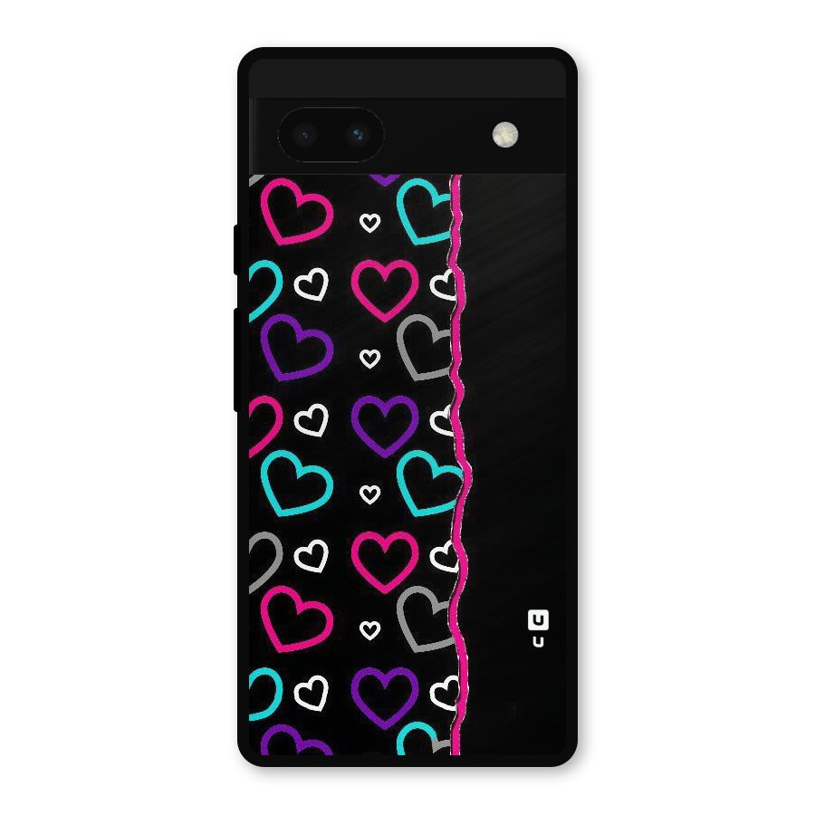 Empty Hearts Metal Back Case for Google Pixel 6a