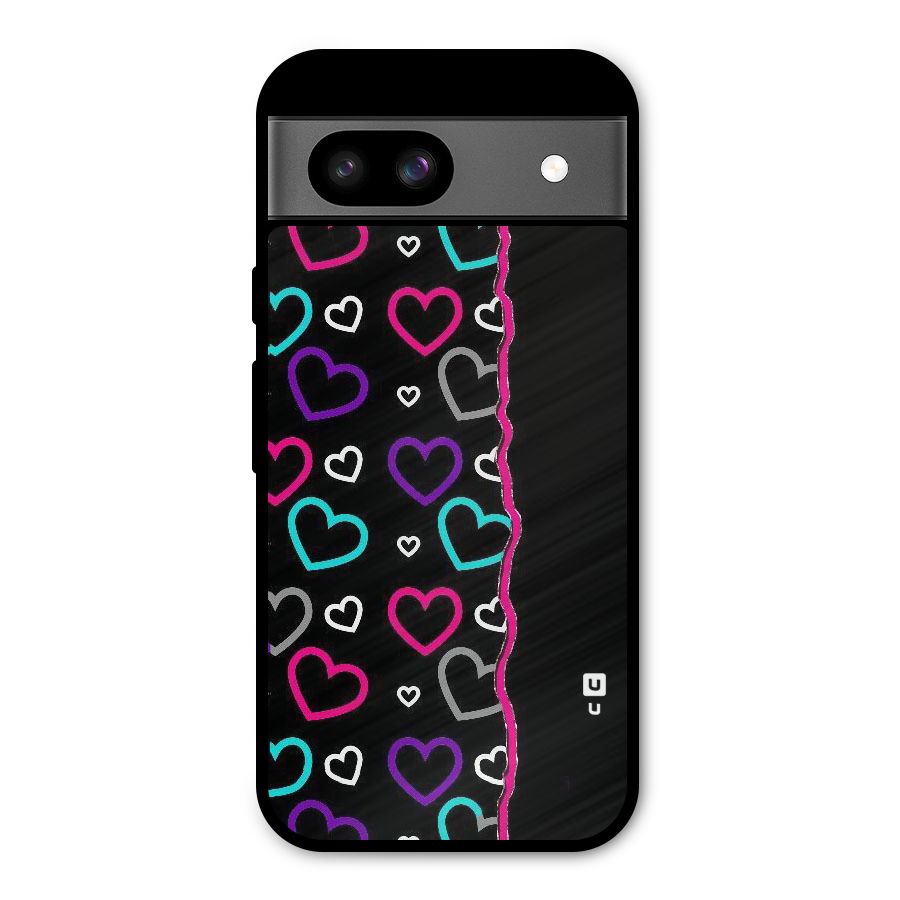 Empty Hearts Metal Back Case for Google Pixel 8a