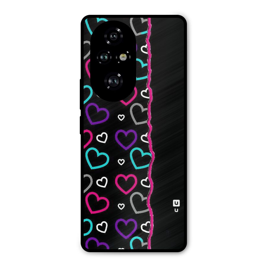 Empty Hearts Metal Back Case for Honor 200 Pro