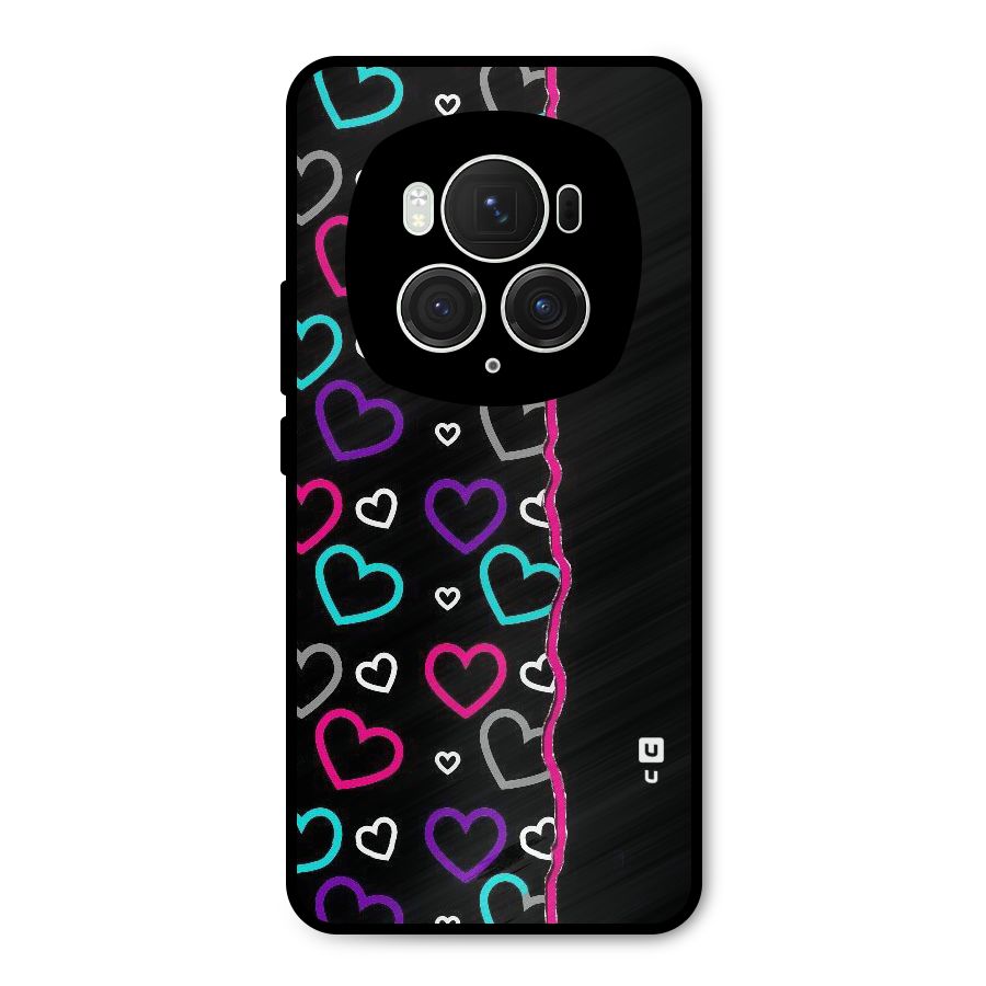 Empty Hearts Metal Back Case for Honor Magic6 Pro