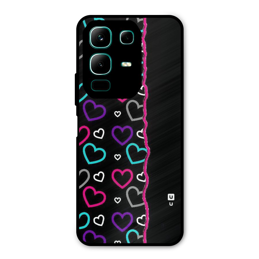 Empty Hearts Metal Back Case for Infinix Note 50x