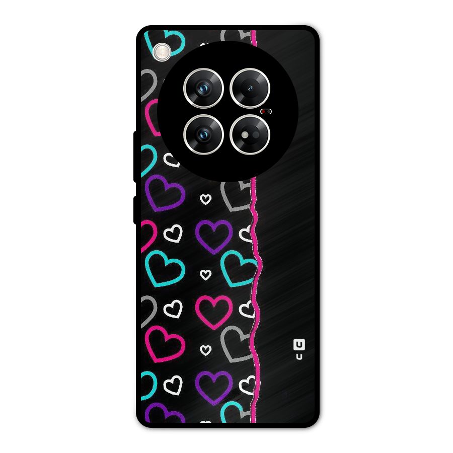 Empty Hearts Metal Back Case for Infinix Zero 40 5G