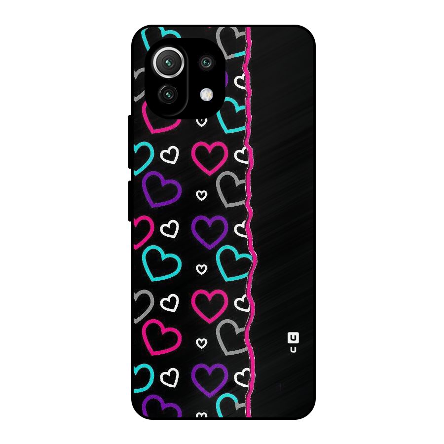 Empty Hearts Metal Back Case for Mi 11 Lite NE 5G