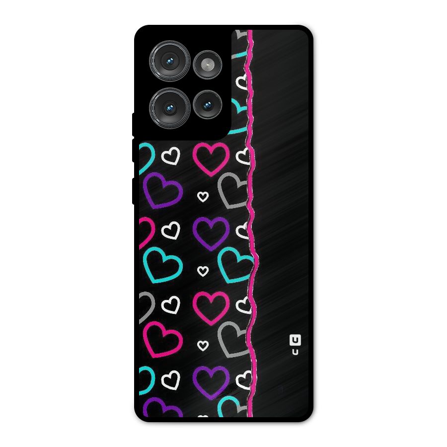Empty Hearts Metal Back Case for Motorola Edge 50