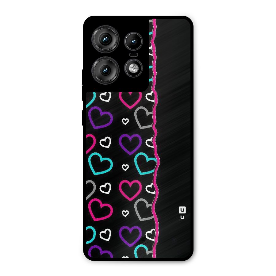 Empty Hearts Metal Back Case for Motorola Edge 50 Pro