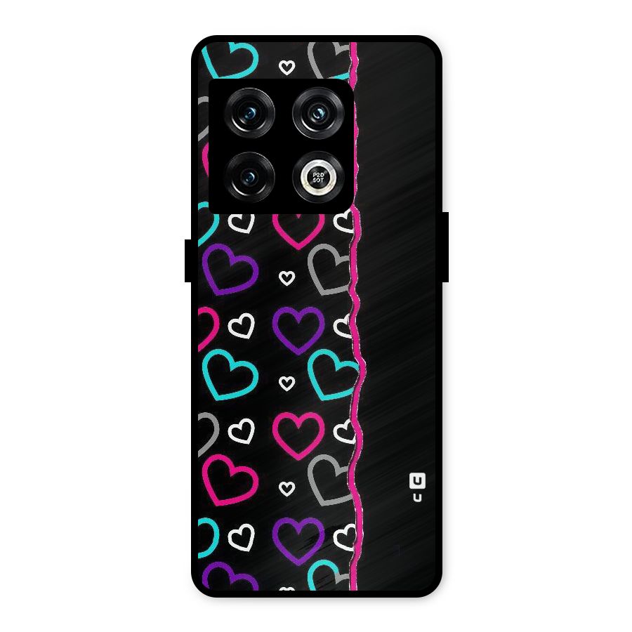 Empty Hearts Metal Back Case for OnePlus 10 Pro 5G