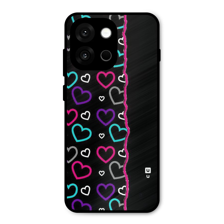 Empty Hearts Metal Back Case for OnePlus 13s
