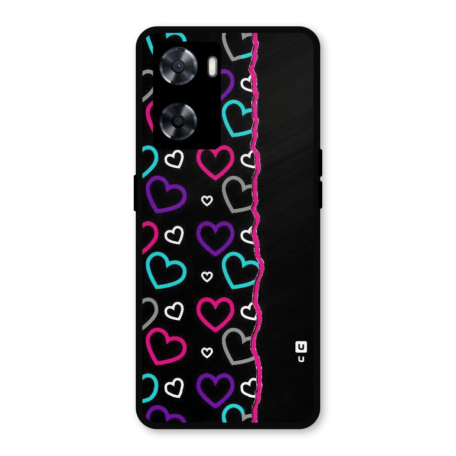 Empty Hearts Metal Back Case for OnePlus Nord N20 SE