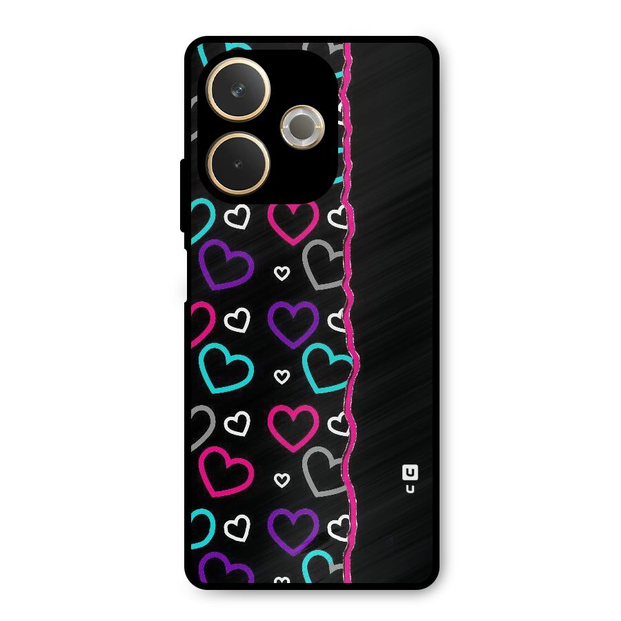 Empty Hearts Metal Back Case for Oppo A5 Pro