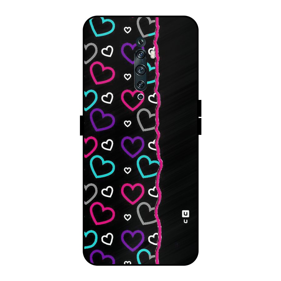 Empty Hearts Metal Back Case for Oppo Reno2 Z