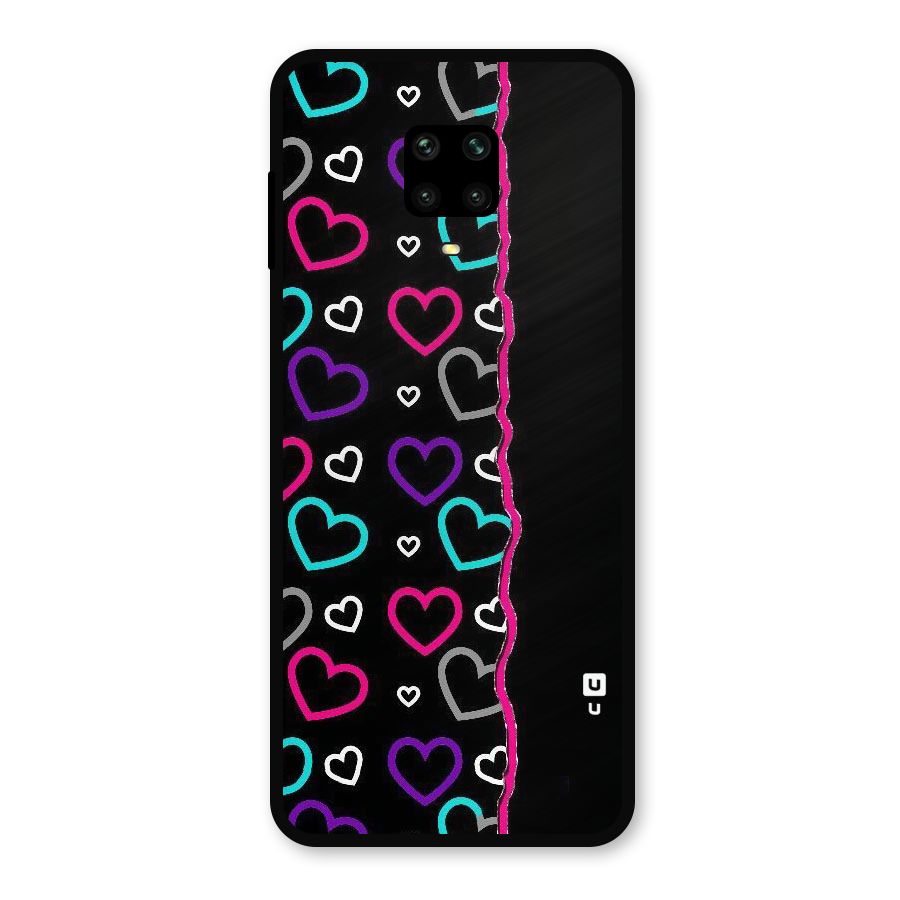 Empty Hearts Metal Back Case for Poco M2 Pro