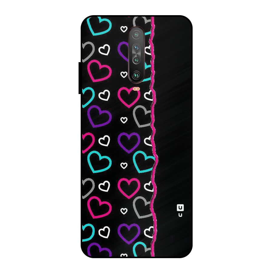 Empty Hearts Metal Back Case for Poco X2