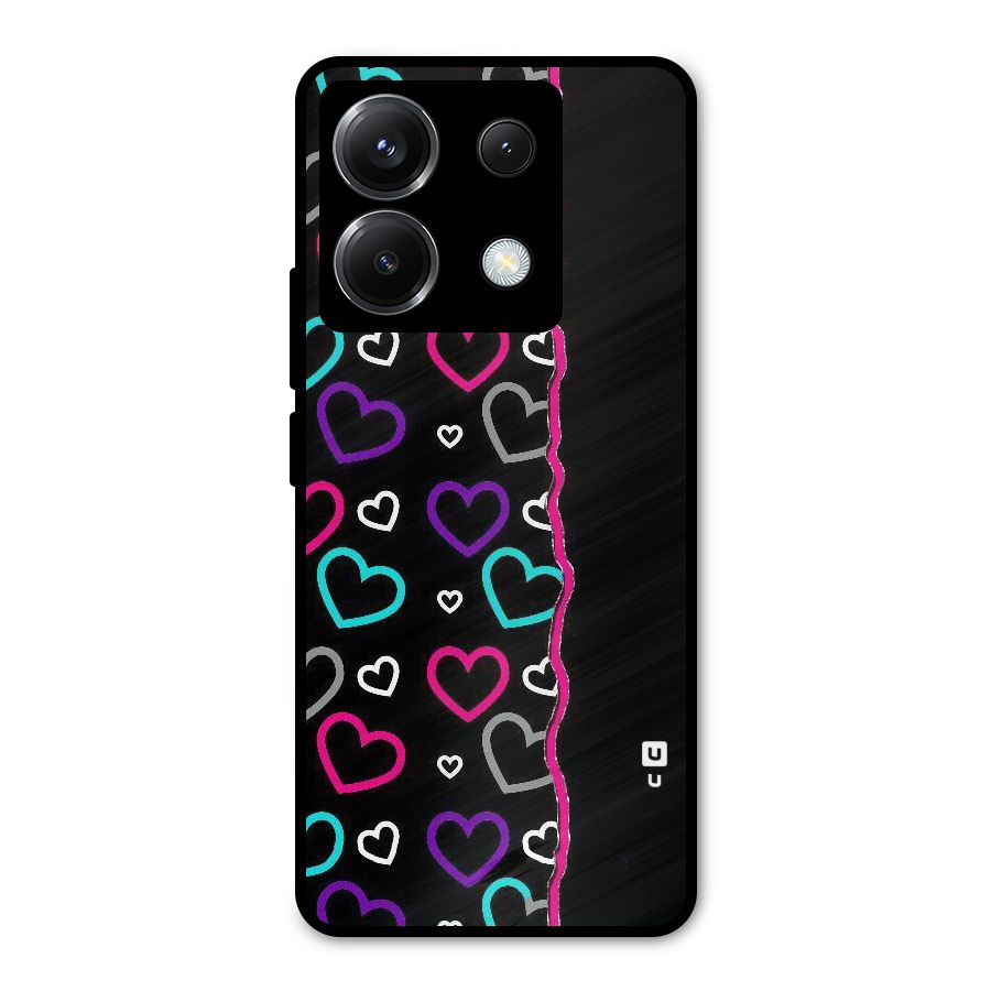 Empty Hearts Metal Back Case for Poco X6